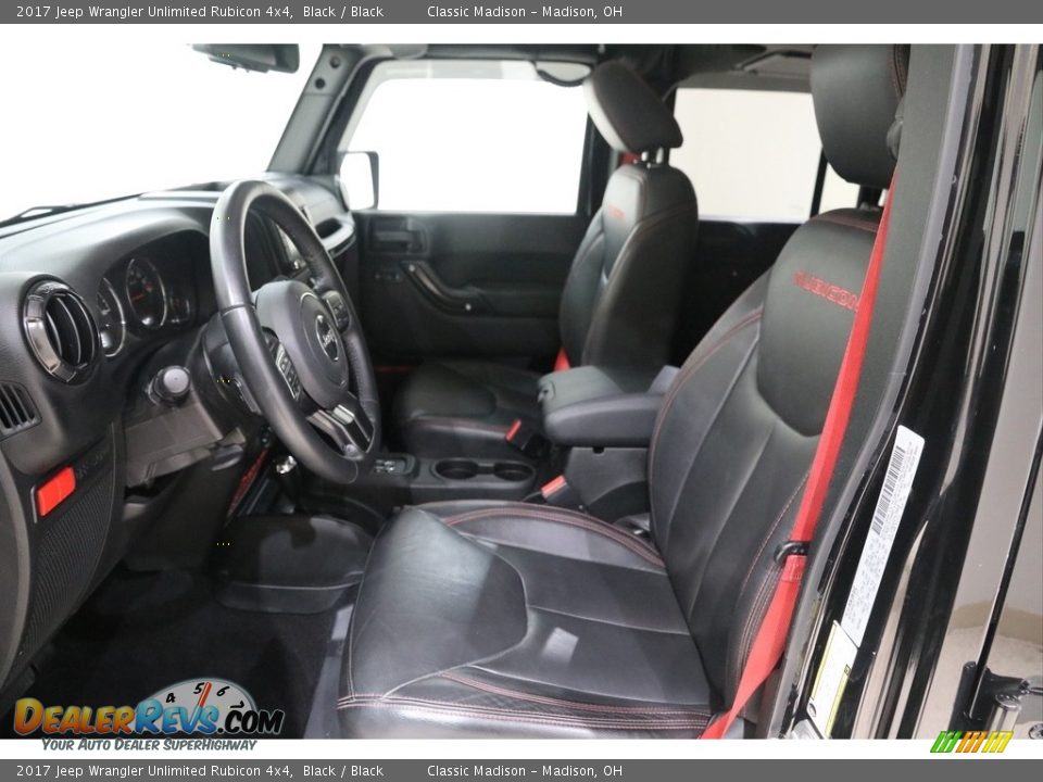 2017 Jeep Wrangler Unlimited Rubicon 4x4 Black / Black Photo #6