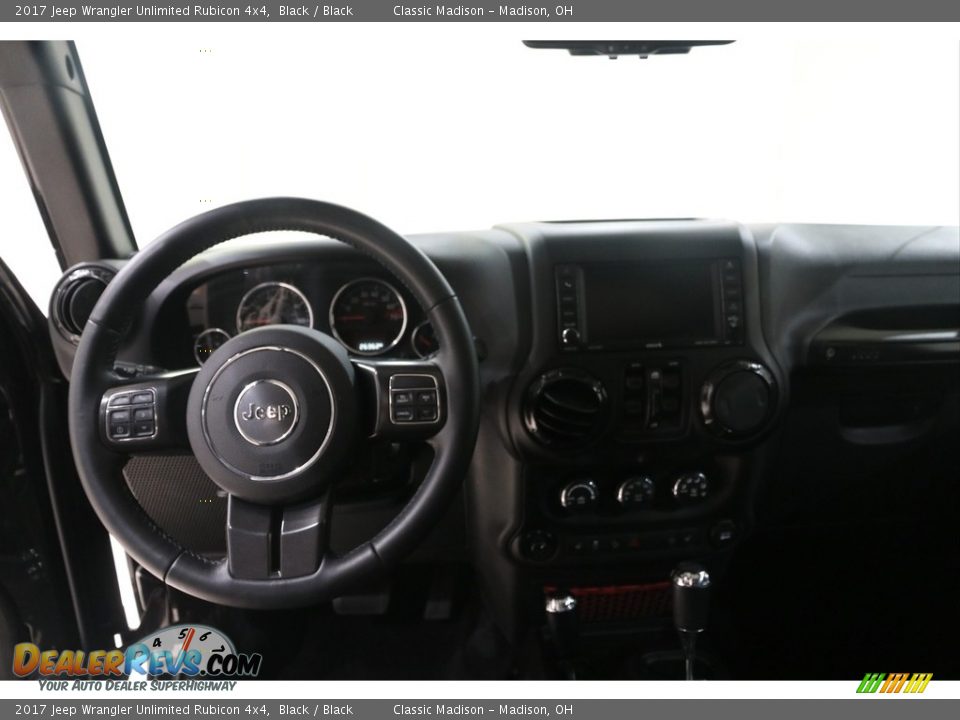 2017 Jeep Wrangler Unlimited Rubicon 4x4 Black / Black Photo #7