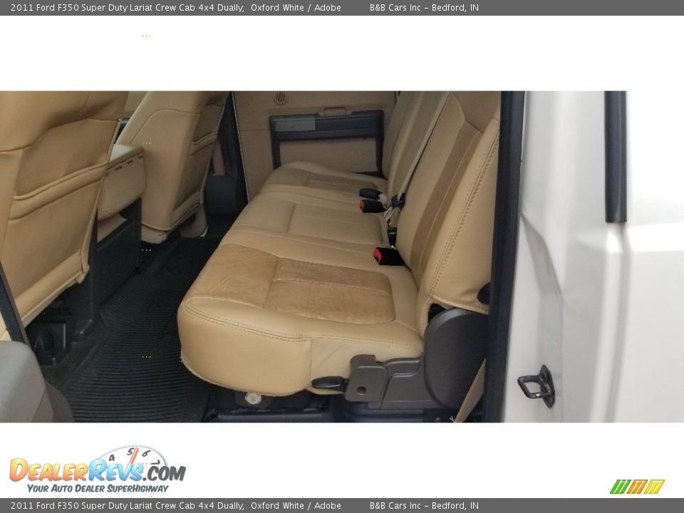 2011 Ford F350 Super Duty Lariat Crew Cab 4x4 Dually Oxford White / Adobe Photo #18