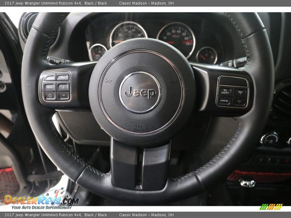 2017 Jeep Wrangler Unlimited Rubicon 4x4 Black / Black Photo #8