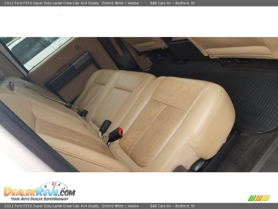 2011 Ford F350 Super Duty Lariat Crew Cab 4x4 Dually Oxford White / Adobe Photo #25