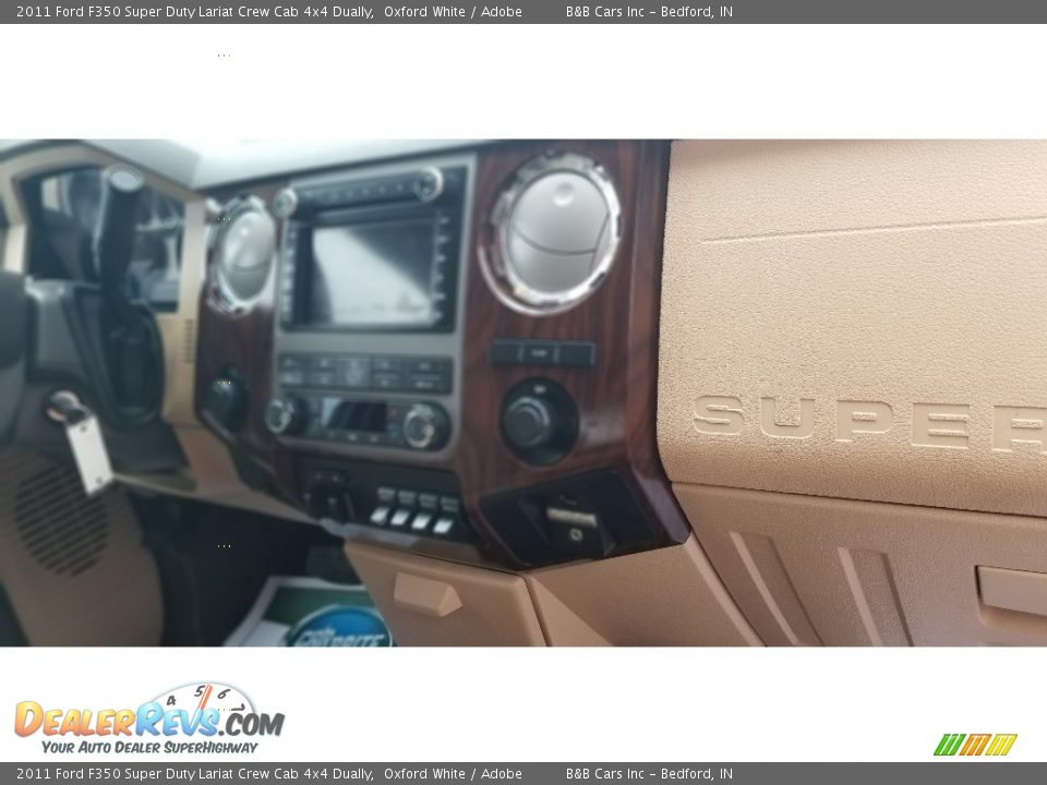 2011 Ford F350 Super Duty Lariat Crew Cab 4x4 Dually Oxford White / Adobe Photo #28