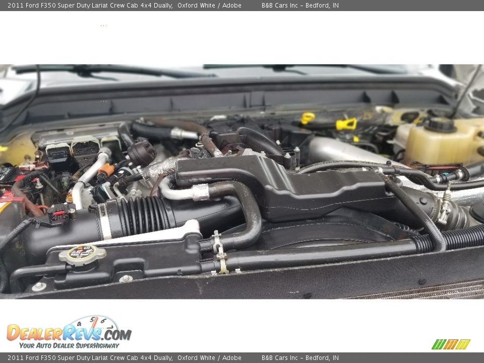 2011 Ford F350 Super Duty Lariat Crew Cab 4x4 Dually Oxford White / Adobe Photo #31
