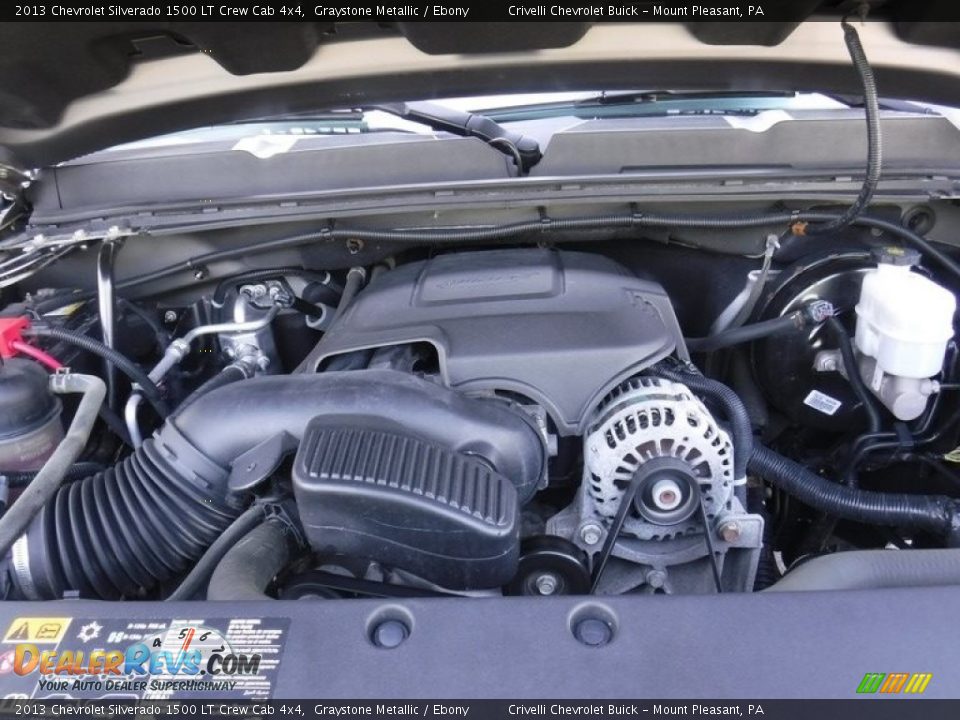 2013 Chevrolet Silverado 1500 LT Crew Cab 4x4 Graystone Metallic / Ebony Photo #15
