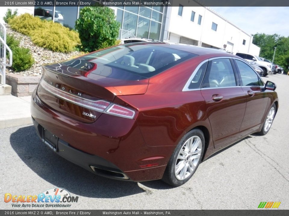 Bronze Fire 2016 Lincoln MKZ 2.0 AWD Photo #10