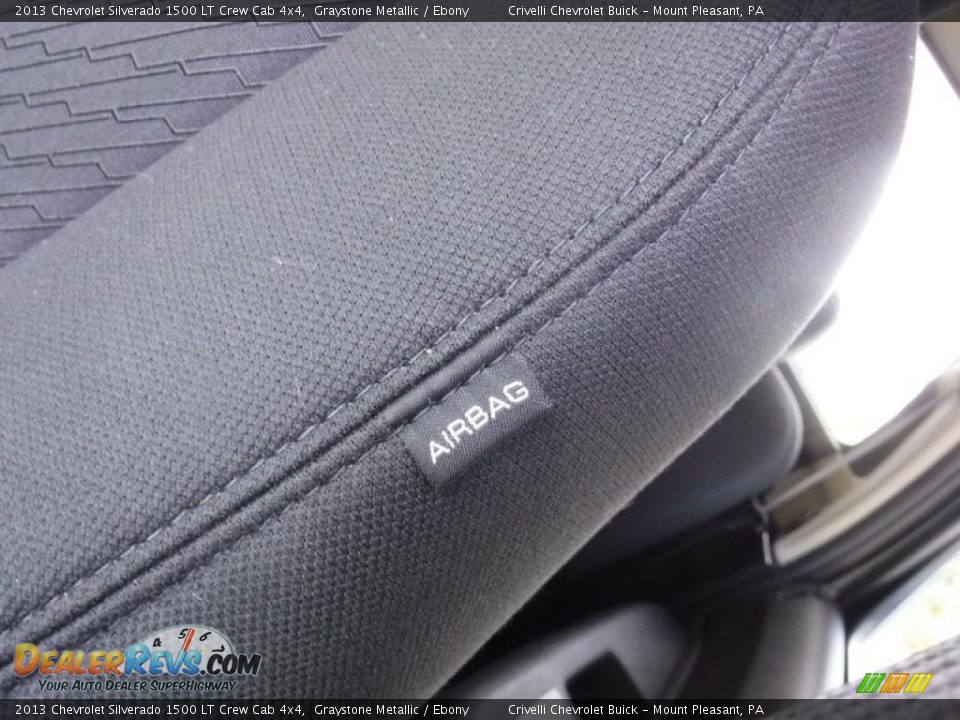 2013 Chevrolet Silverado 1500 LT Crew Cab 4x4 Graystone Metallic / Ebony Photo #22
