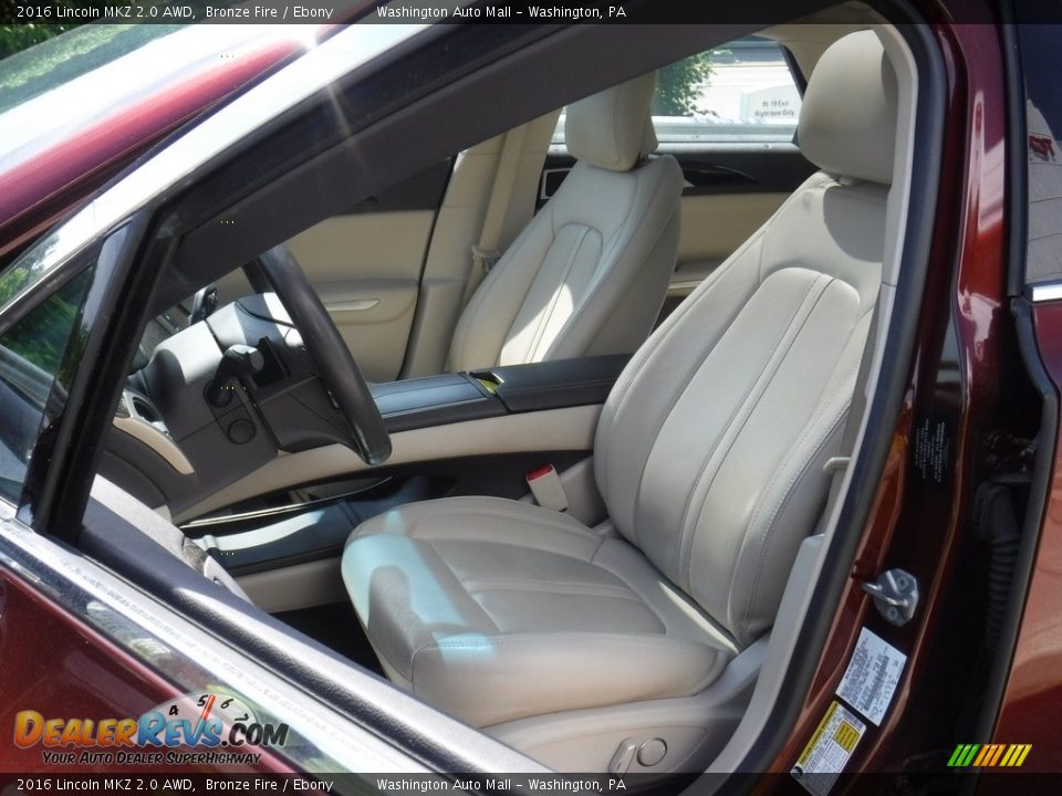 Front Seat of 2016 Lincoln MKZ 2.0 AWD Photo #16
