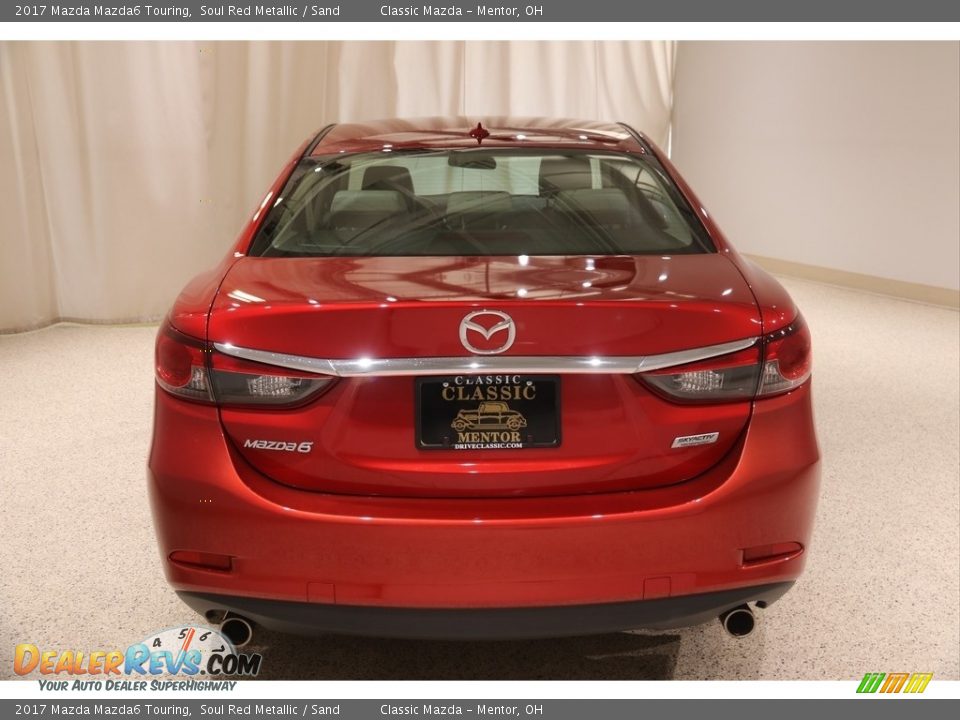 2017 Mazda Mazda6 Touring Soul Red Metallic / Sand Photo #4