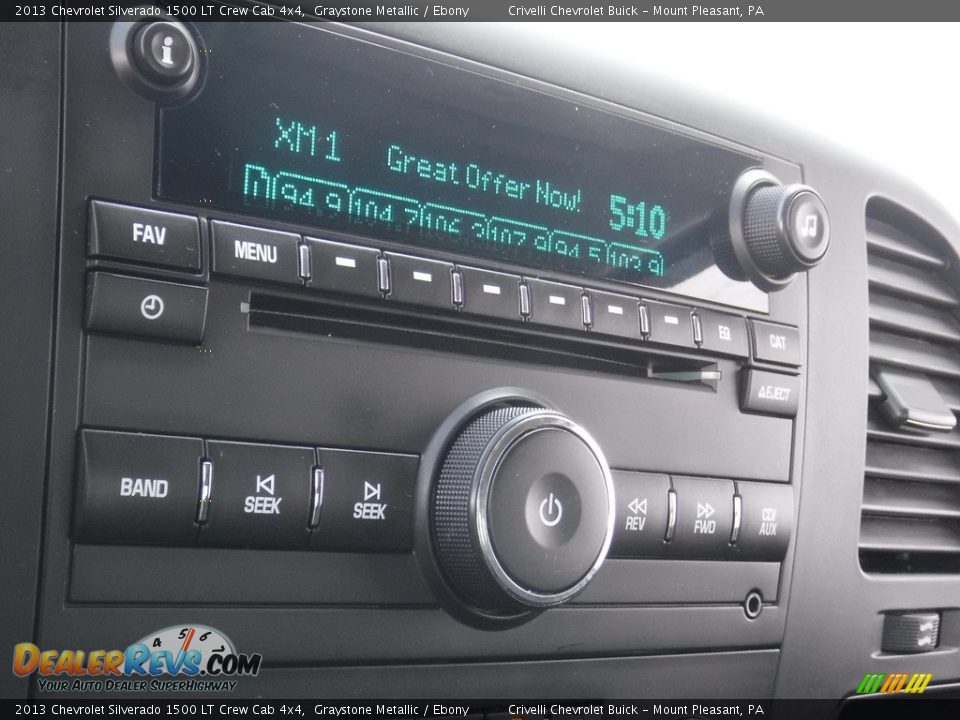 2013 Chevrolet Silverado 1500 LT Crew Cab 4x4 Graystone Metallic / Ebony Photo #25