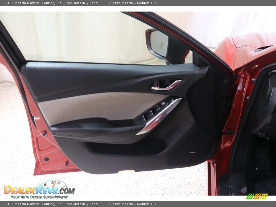 2017 Mazda Mazda6 Touring Soul Red Metallic / Sand Photo #5