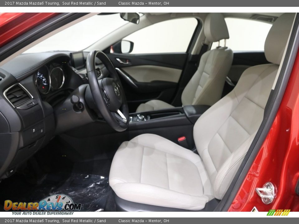 2017 Mazda Mazda6 Touring Soul Red Metallic / Sand Photo #6