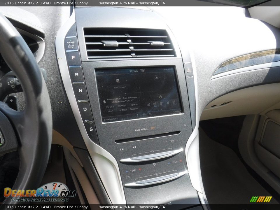 Controls of 2016 Lincoln MKZ 2.0 AWD Photo #18