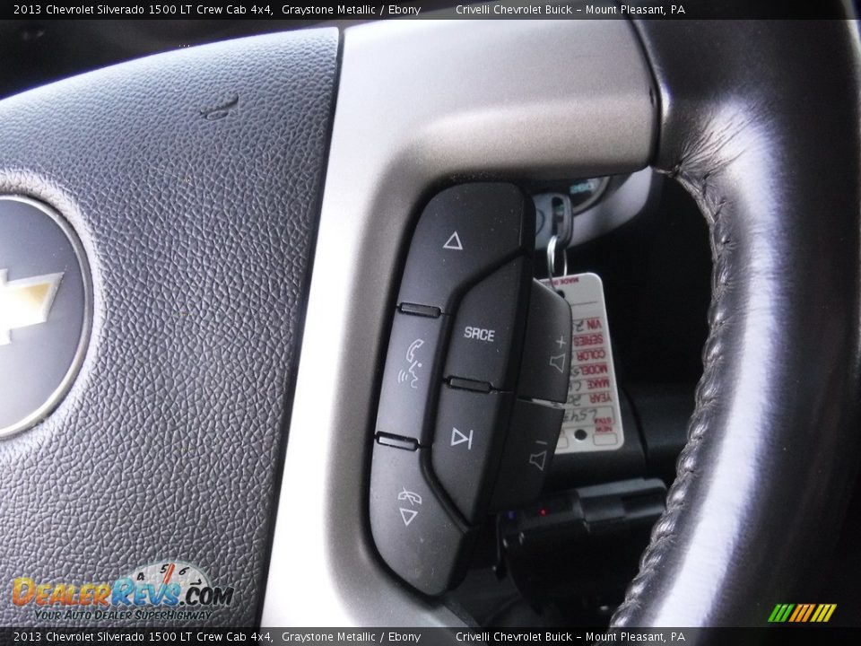 2013 Chevrolet Silverado 1500 LT Crew Cab 4x4 Graystone Metallic / Ebony Photo #27