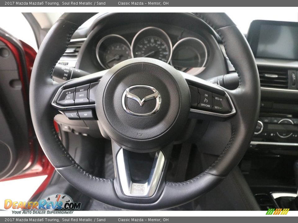 2017 Mazda Mazda6 Touring Soul Red Metallic / Sand Photo #8