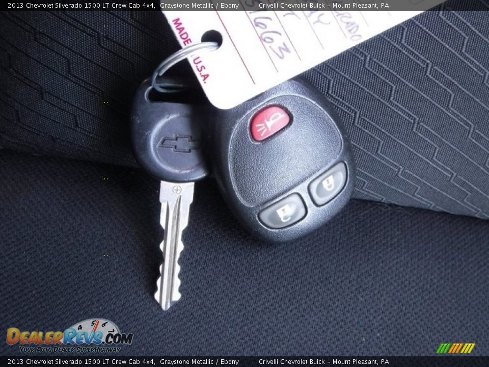2013 Chevrolet Silverado 1500 LT Crew Cab 4x4 Graystone Metallic / Ebony Photo #31