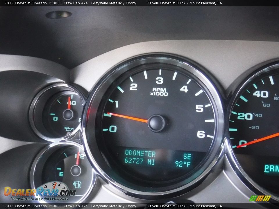 2013 Chevrolet Silverado 1500 LT Crew Cab 4x4 Graystone Metallic / Ebony Photo #35
