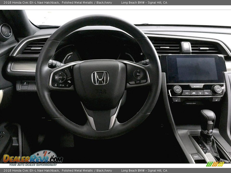 2018 Honda Civic EX-L Navi Hatchback Steering Wheel Photo #4