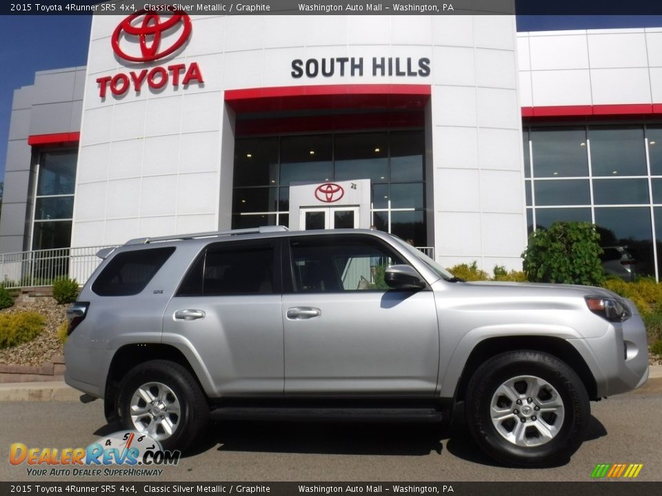 2015 Toyota 4Runner SR5 4x4 Classic Silver Metallic / Graphite Photo #2