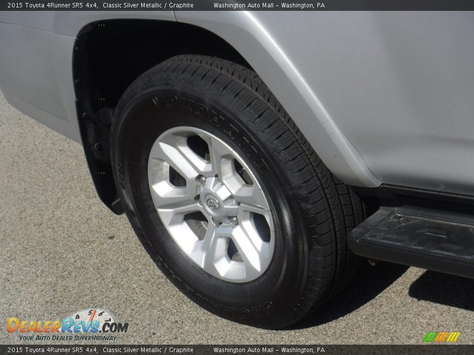 2015 Toyota 4Runner SR5 4x4 Classic Silver Metallic / Graphite Photo #3