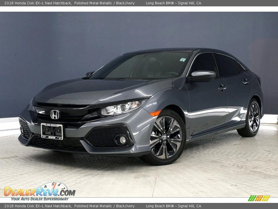 Front 3/4 View of 2018 Honda Civic EX-L Navi Hatchback Photo #12