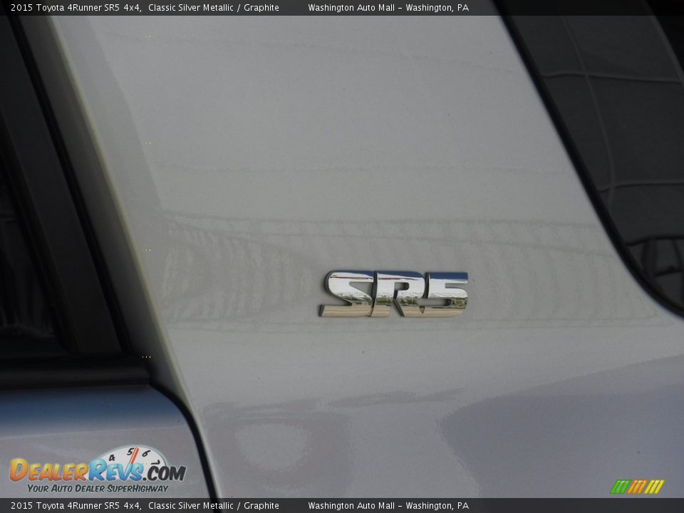 2015 Toyota 4Runner SR5 4x4 Classic Silver Metallic / Graphite Photo #9