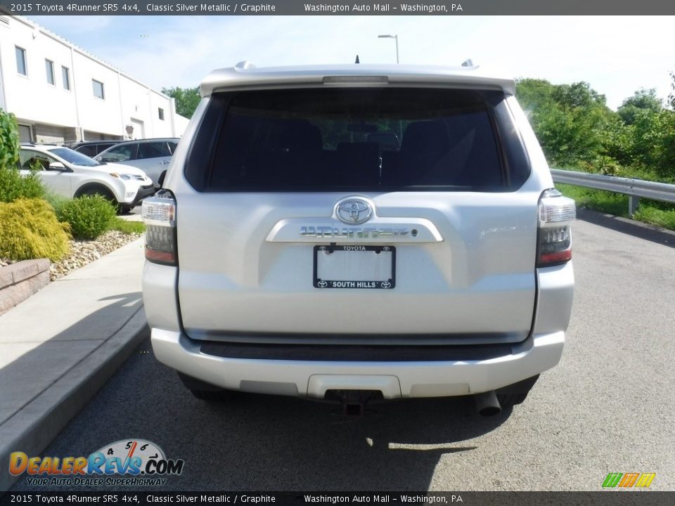 2015 Toyota 4Runner SR5 4x4 Classic Silver Metallic / Graphite Photo #11