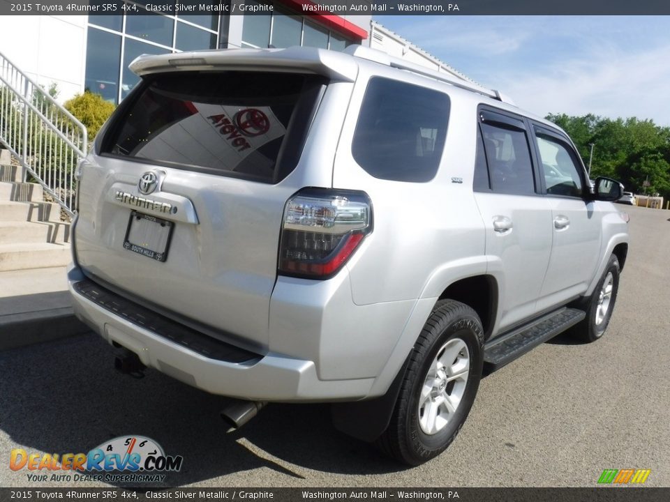 2015 Toyota 4Runner SR5 4x4 Classic Silver Metallic / Graphite Photo #12