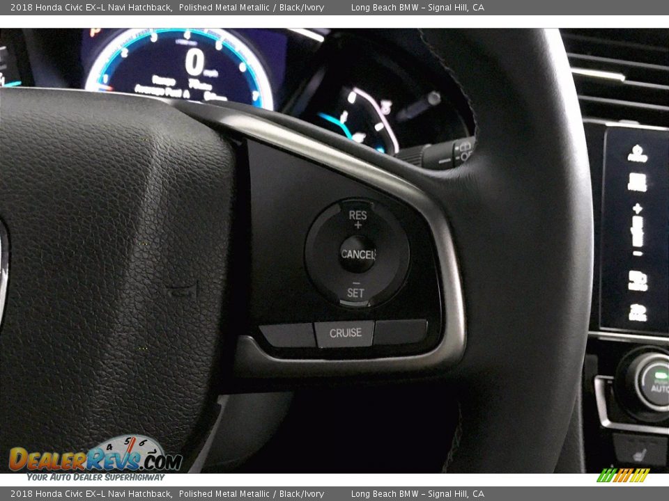 2018 Honda Civic EX-L Navi Hatchback Steering Wheel Photo #19