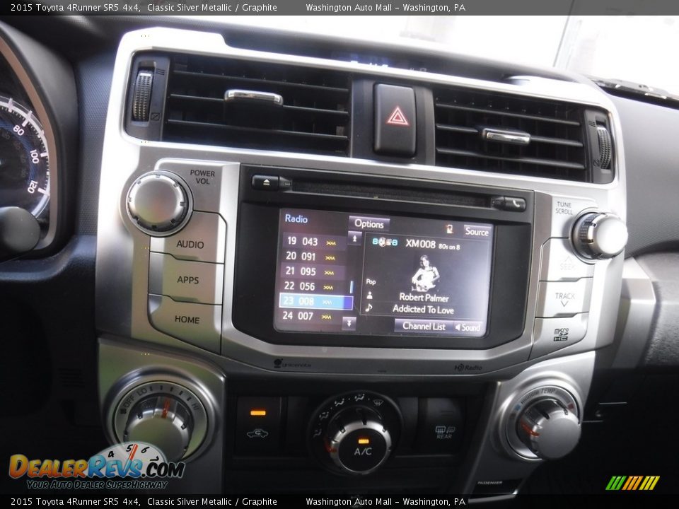 2015 Toyota 4Runner SR5 4x4 Classic Silver Metallic / Graphite Photo #20