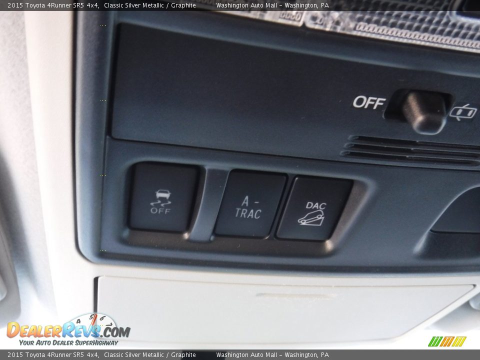 2015 Toyota 4Runner SR5 4x4 Classic Silver Metallic / Graphite Photo #23