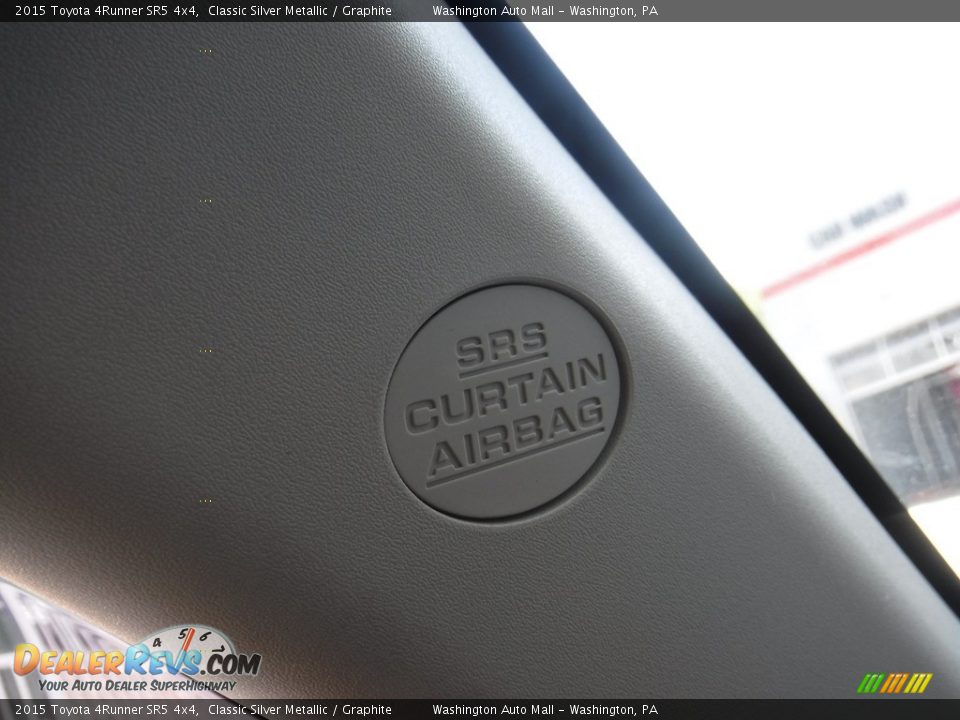 2015 Toyota 4Runner SR5 4x4 Classic Silver Metallic / Graphite Photo #24