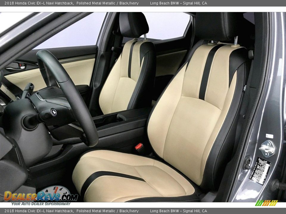 Front Seat of 2018 Honda Civic EX-L Navi Hatchback Photo #28