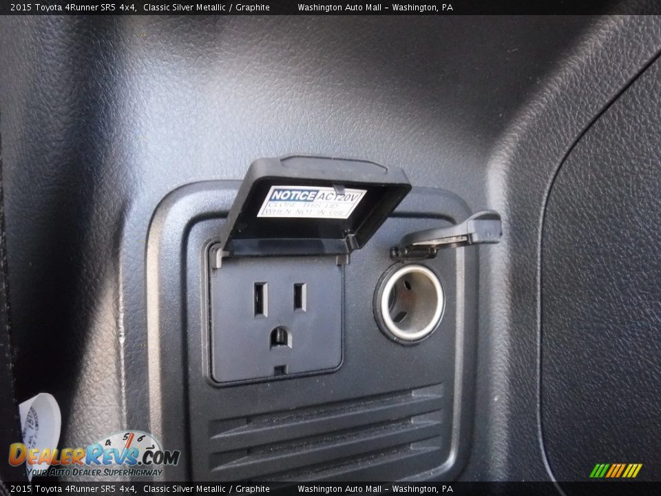 2015 Toyota 4Runner SR5 4x4 Classic Silver Metallic / Graphite Photo #27