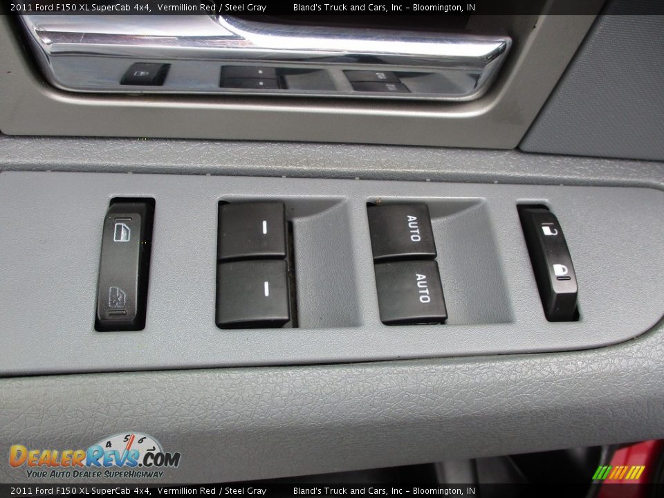2011 Ford F150 XL SuperCab 4x4 Vermillion Red / Steel Gray Photo #11