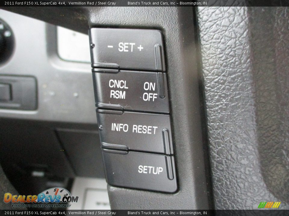 2011 Ford F150 XL SuperCab 4x4 Vermillion Red / Steel Gray Photo #15