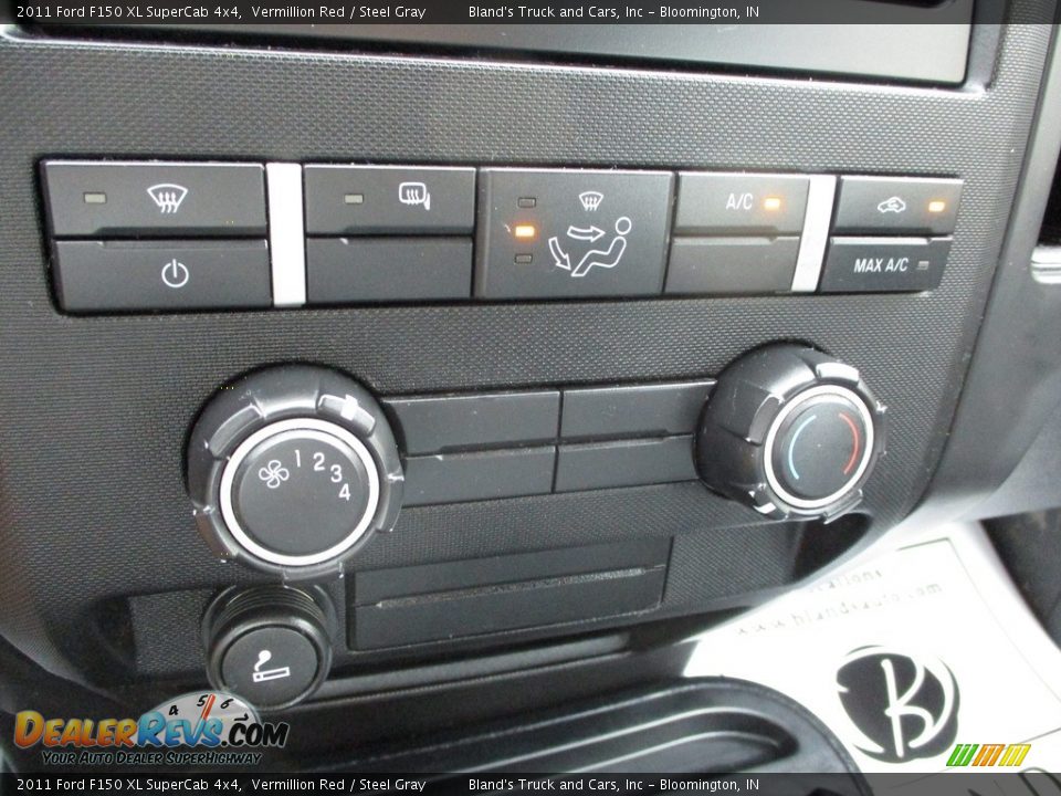 2011 Ford F150 XL SuperCab 4x4 Vermillion Red / Steel Gray Photo #18