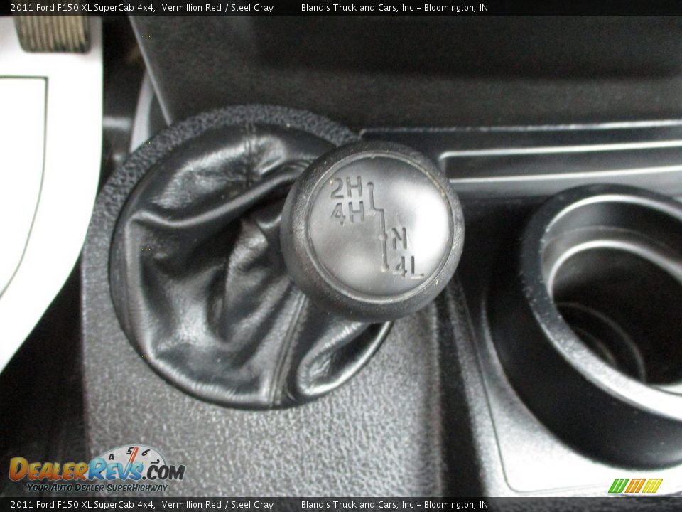 2011 Ford F150 XL SuperCab 4x4 Vermillion Red / Steel Gray Photo #19