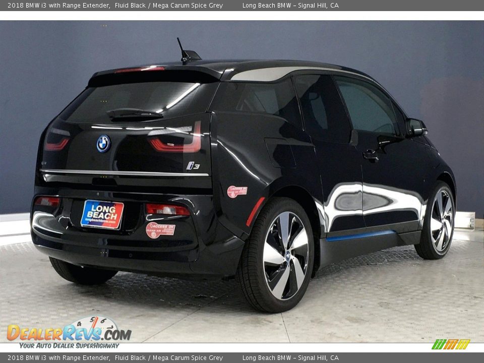2018 BMW i3 with Range Extender Fluid Black / Mega Carum Spice Grey Photo #13