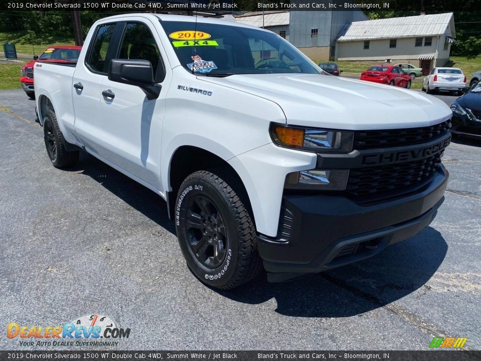 2019 Chevrolet Silverado 1500 WT Double Cab 4WD Summit White / Jet Black Photo #4