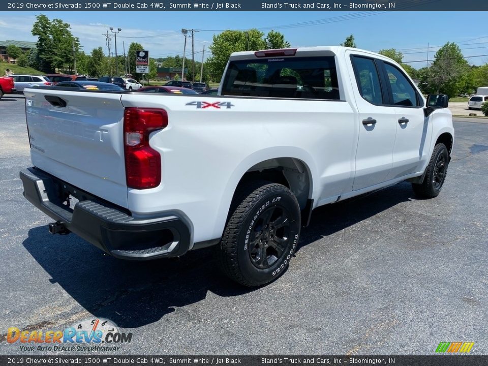 2019 Chevrolet Silverado 1500 WT Double Cab 4WD Summit White / Jet Black Photo #6