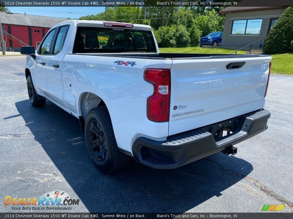 2019 Chevrolet Silverado 1500 WT Double Cab 4WD Summit White / Jet Black Photo #8