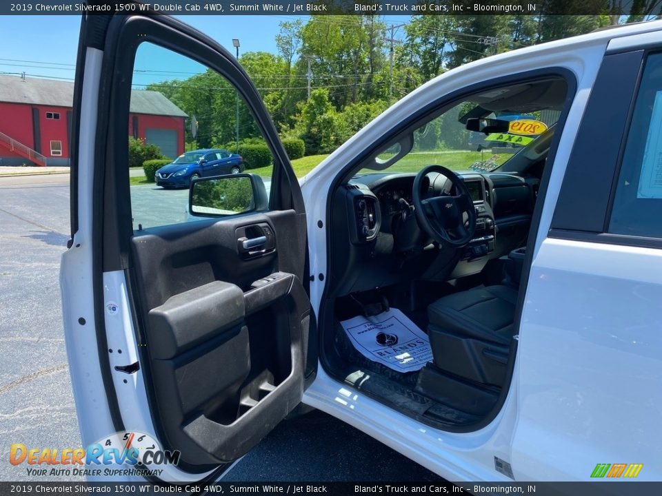 2019 Chevrolet Silverado 1500 WT Double Cab 4WD Summit White / Jet Black Photo #10