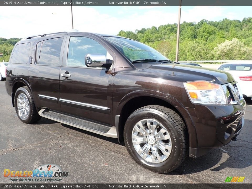 2015 Nissan Armada Platinum 4x4 Espresso Black / Almond Photo #4