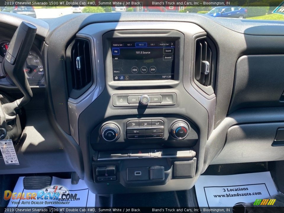 2019 Chevrolet Silverado 1500 WT Double Cab 4WD Summit White / Jet Black Photo #18