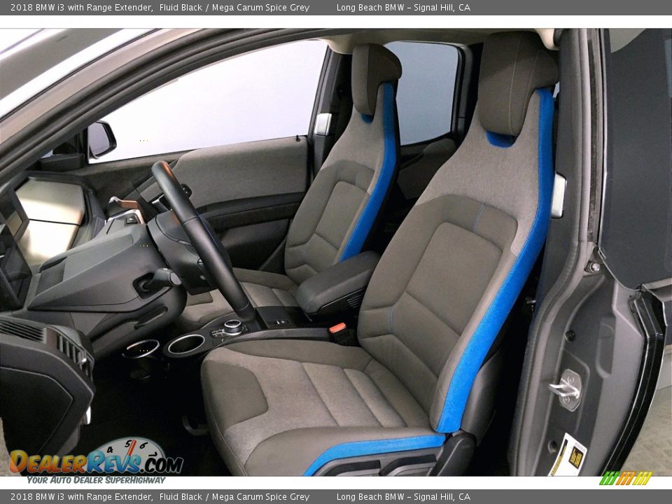 2018 BMW i3 with Range Extender Fluid Black / Mega Carum Spice Grey Photo #28