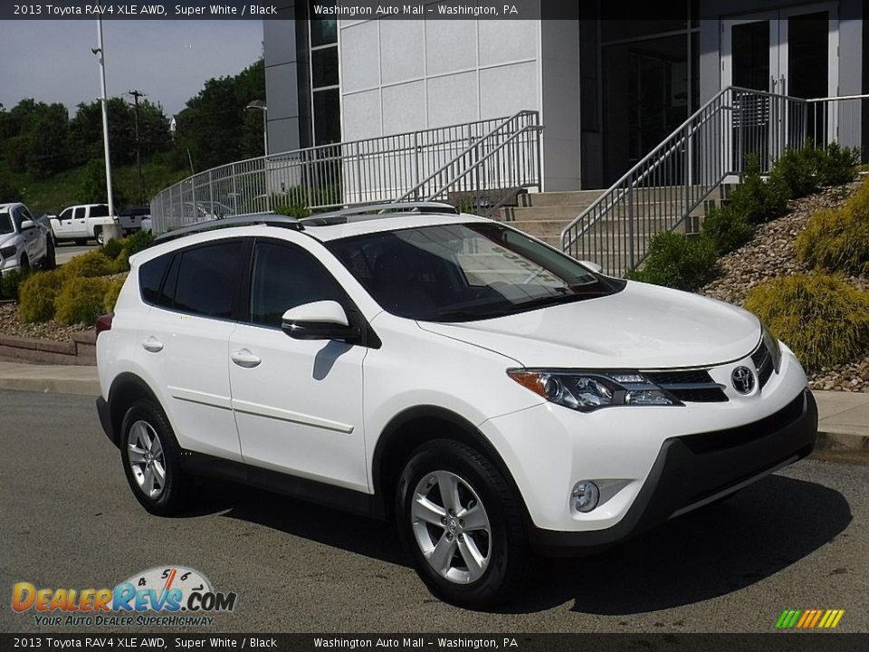2013 Toyota RAV4 XLE AWD Super White / Black Photo #1