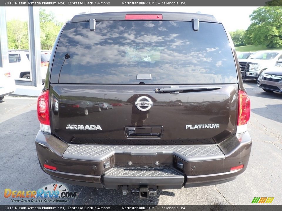 2015 Nissan Armada Platinum 4x4 Espresso Black / Almond Photo #10