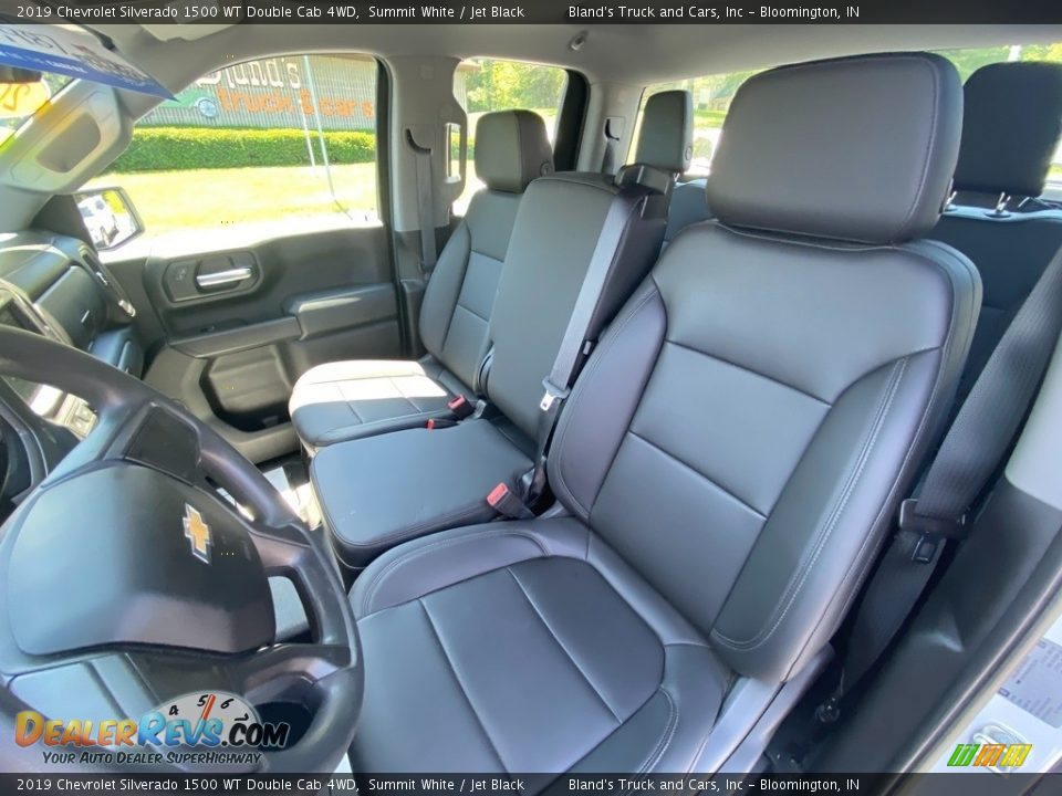 2019 Chevrolet Silverado 1500 WT Double Cab 4WD Summit White / Jet Black Photo #24