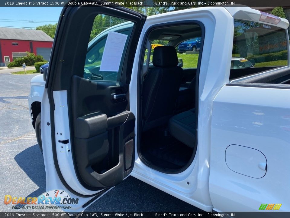 2019 Chevrolet Silverado 1500 WT Double Cab 4WD Summit White / Jet Black Photo #26