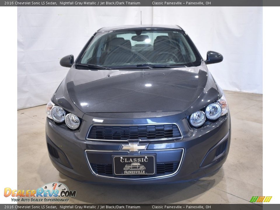 2016 Chevrolet Sonic LS Sedan Nightfall Gray Metallic / Jet Black/Dark Titanium Photo #4